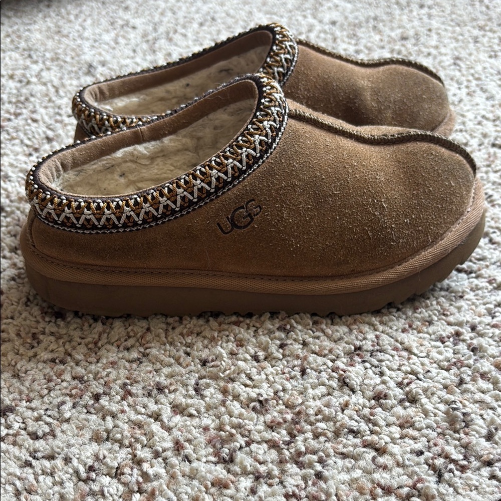 UGG Brown Suede Slip-On Clogs